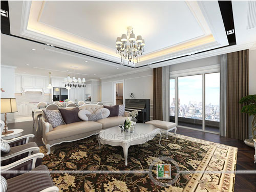  Thiết kế penthouse tân cổ điển tại chung cư Imperia Garden