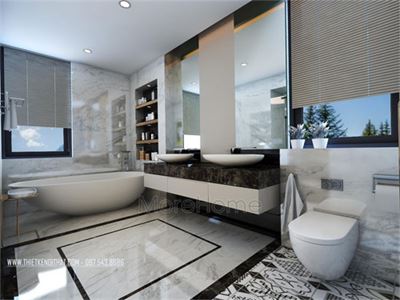 Nội thất phòng tắm biệt thự hiện đại cao cấp