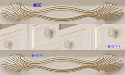 Tay nắm tủ cao cấp made in Italia màu trắng ngà MH102