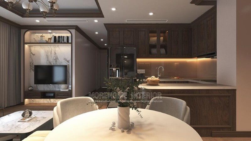Mẫu tủ bếp chung cư phong cách hiện đại Tủ bếp hiện đại, tủ bếp chữ u, tủ bếp chữ i, tủ bếp chữ l