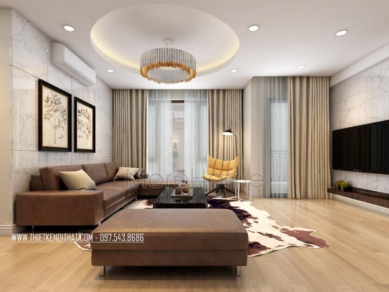 Thiết kế nội thất chung cư Mipec Long Biên sang trọng Mẫu thiết kế nội thất chung cư đẹp