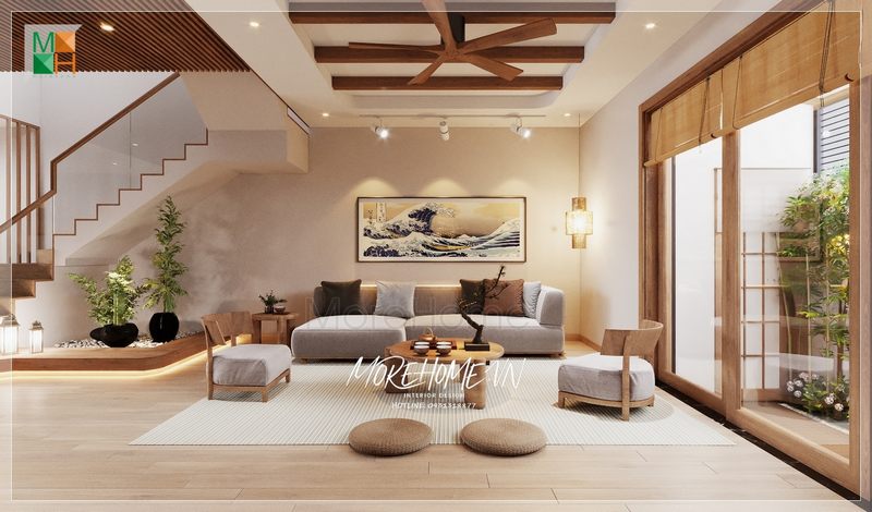 Tranh canvas phong cảnh treo tường hình chữ nhật khung gỗ trang trí tạo điểm nhấn tính nghệ thuật cho không gian