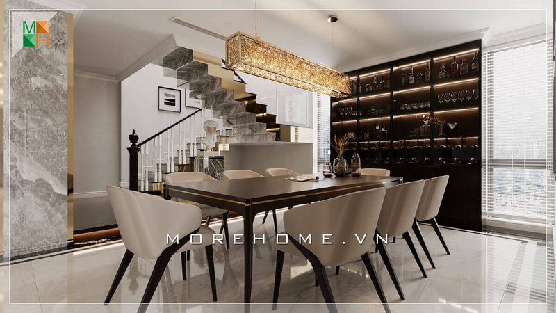 Chiêm ngưỡng mẫu thiết kế phòng ăn đẹp, sang trọng hiện đại và đẳng cấp cho chung cư cao cấp, biệt thự, nhà phố.